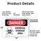 Signmission Chemical Storage Area Danger Sign, Plastic, 14in W x 10in L, 2PK OS-2PACK-DS-P-1014-L-1629 - alternate 2